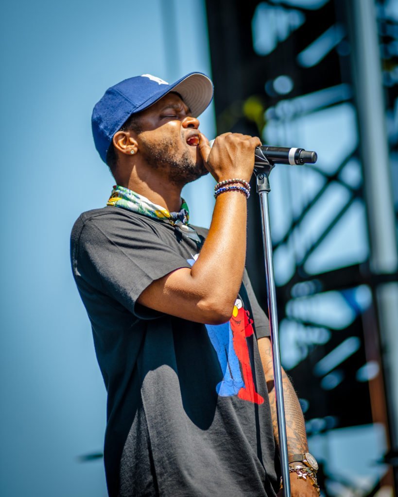 BJ the Chicago Kid performing at 80/35 Music Festival 2018 in Des Moines, Iowa