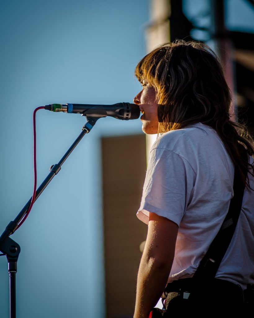 Courtney Barnett performing at 80/35 Music Festival 2018 in Des Moines, Iowa
