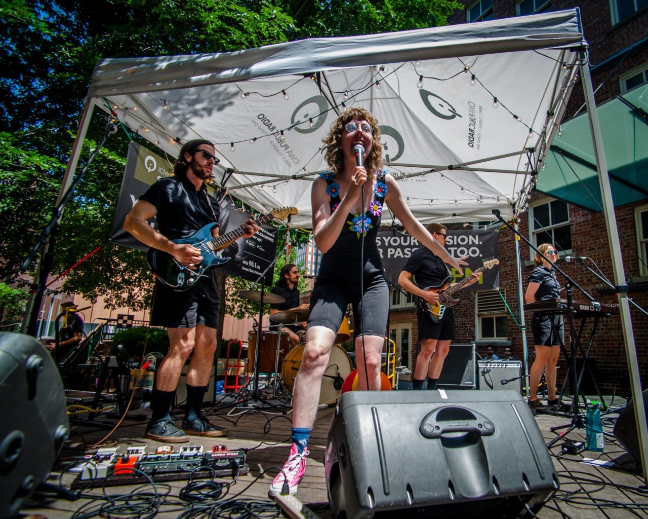 Ramona and the Sometimes performing on the Iowa Public Radio stage at 80/35 Music Festival 2018 in Des Moines, Iowa